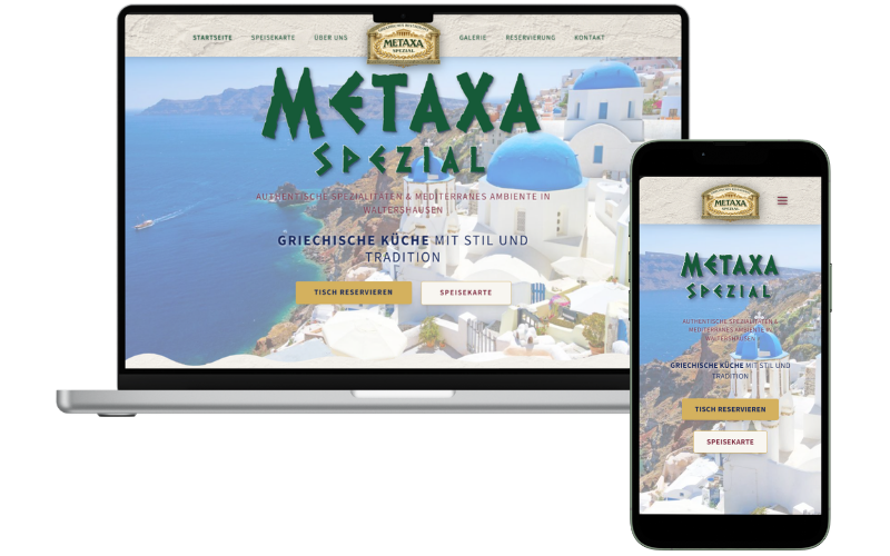 Vorschau der Webseite von Restaurant Metaxa Spezial